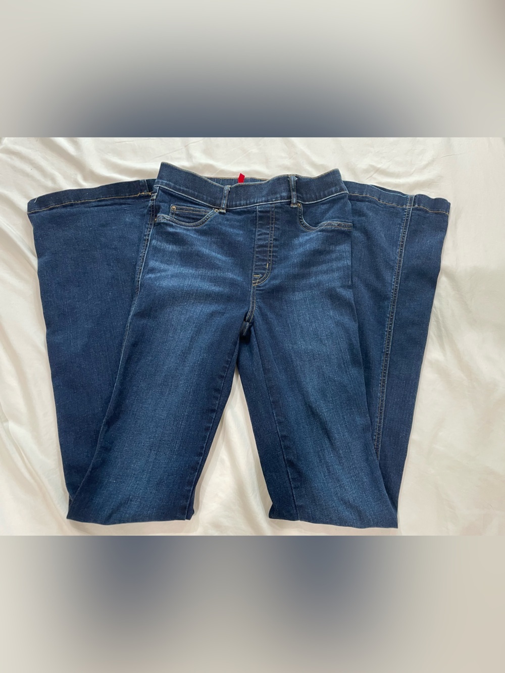 SPANXshape pull-on Everywear Denim Flare Leg Jeans Small Tall